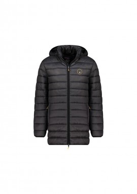 Geographical Norway - Geographical Norway men's jacket AMIGOMAP LONG HOOD DB BLACK MEN 233 BLACK WZ5085HGNNOIR