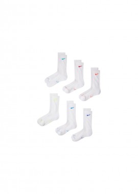 Nike - Nike Everyday Elevated Socks 6 Pairs White HQ8021 906