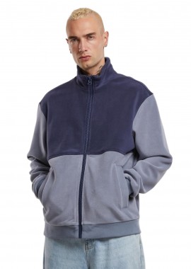 Urban Classics - Colour Block Polar Fleece Jacket Urban Classics TB7016-17540 Navy/Cloudsky