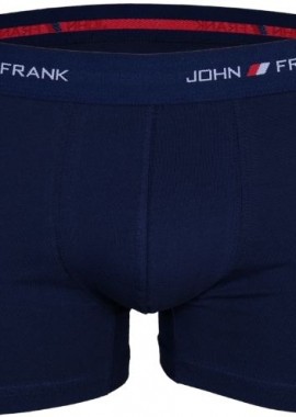 John Frank - Ανδρικό Boxer BASIC Βαμβακερό John Frank 13191 Σκούρο Μπλέ