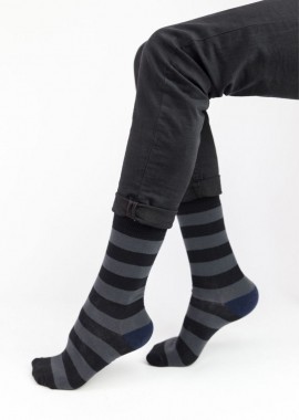 Trendy - Ανδρικές casual κάλτσες SIMPLICITY II Βαμβακερές Trendy 16171 Μαύρο