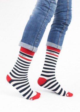 Trendy - Ανδρικές casual κάλτσες MINI STAR Βαμβακερές Trendy 16294 Σκούρο Μπλέ