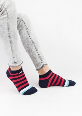 John Frank - Ανδρικά σοσόνια κάλτσες GARY Βαμβακερές John Frank 22738 Κόκκινο