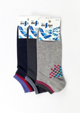 Design - Ανδρικά βαμβακερά σοσόνια CHRIS 3 ζευγάρια Design 36507 Πολύχρωμο