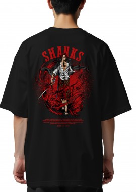 Pop Culture - Oversized T-Shirt One Piece Shanks Pop Culture Black
