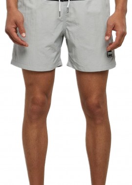 Urban Classics - Block Swim Shorts Urban Classics TB1026-03111 lightasphalt/black