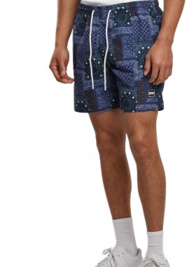 Urban Classics - PatternιSwim Shorts Urban Classics TB2679-03773 navy bandana aop