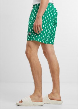 Urban Classics - PatternιSwim Shorts Urban Classics TB2679-20455 brightgreenseahorse