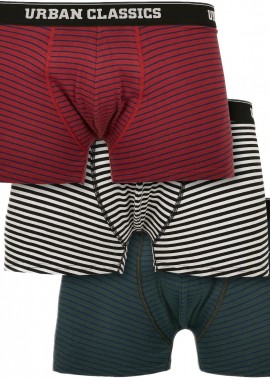 Urban Classics - Boxer Shorts 3-Pack Urban Classics TB3844-02773 btlgrn/dkblu+bur/dkblu+wht/blk