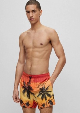Hugo Boss - Hugo Ανδρικό Μαγιό 50491528 Πορτοκαλί