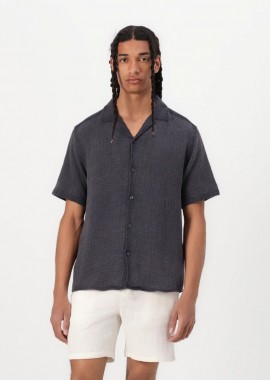 Only and Sons - Only & Sons Onsralph Resort Shirt 22032056 Σκούρο Γκρί