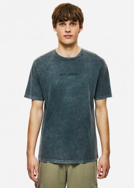 Dirty Laundry - Dirty Laundry Ανδρικό Regular Fit Printed T-Shirt DLMT000668 Σκούρο Γκρί