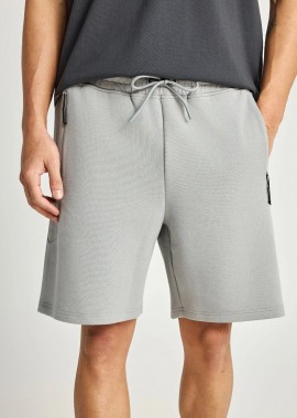 Funky Buddha - Ανδρική βερμούδα αθλητική FBM013-055-03 Σκούρο Γκρί