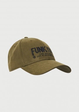 Funky Buddha - Funky Buddha Ανδρικό καπέλο με branded τύπωμα FBM013-068-10 Πράσινο