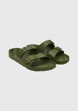 Funky Buddha - Funky Buddha Ανδρικά Σανδάλια Με Δύο Λουριά FBM009-010-08 Khaki Green Πράσινο