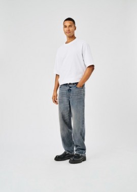 Only and Sons - Only and Sons Fade Ανδρικό Loose Jean Παντελόνι 22032218 Σκούρο Γκρί