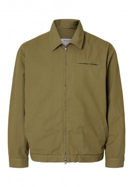 Selected - Selected Soren Ανδρικό Zip Blouson Ex 16099043 Λαδί
