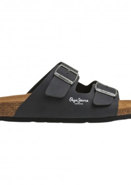 Pepe jeans - Pepe Jeans BIO M DOUBLE ΣΑΝΔΑΛΙ ΑΝΔΡΙΚΟ PMS80003-999 Μαύρο