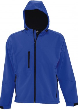 - Ανδρικό softshell με κουκούλα Replay Men SOLS 46602 Royal Blue