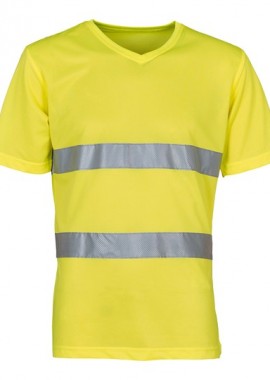 - Ανδρικό T-Shirt με Ανακλαστικές Ταινίες Hi-Vis Super Light Yoko HVJ910 Fluo Yellow