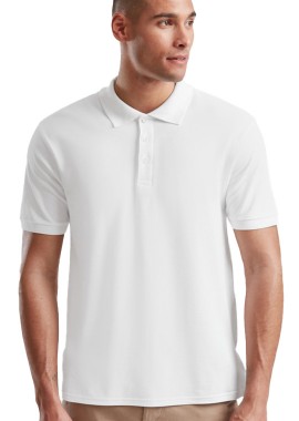 - Ανδρική μπλούζα Polo Fruit of the Loom 63-218-0 White