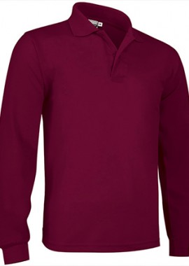 - Ανδρικό Μακρυμάνικο Polo Valento Predator Mahogany Garnet