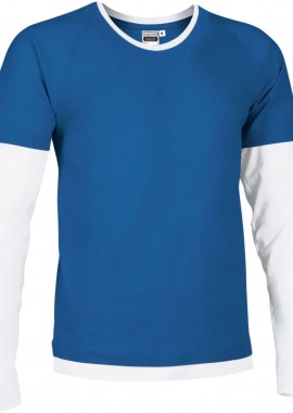 Valento - T-Shirt DENVER Valento CAVADENAB Royal Blue-White