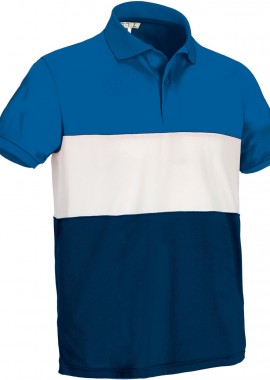 - Κοντομάνικο Polo Shirt VARSITY Valento POVAVARYB Royal Blue-White-Orion Navy Blue
