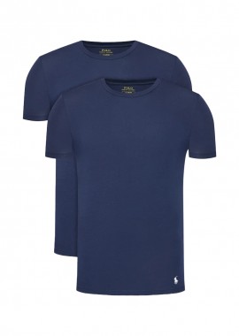 POLO RALPH LAUREN - ΑΝΔΡΙΚΟ T-SHIRT CLASSIC 2-PACK CREW POLO RALPH LAUREN ΚΑΝΟΝΙΚΗ ΓΡΑΜΜΗ ΜΠΛΕ