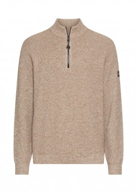 CAMEL ACTIVE - ΑΝΔΡΙΚΟ ΠΛΕΚΤΟ CAMEL ACTIVE PULLOVER TROYER ΚΑΝΟΝΙΚΗ ΓΡΑΜΜΗ ΕΚΡΟΥ