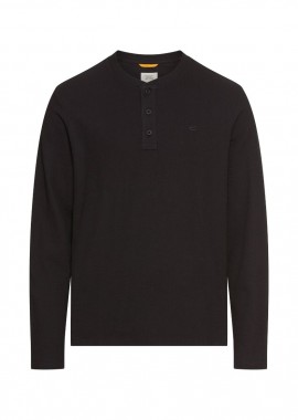 CAMEL ACTIVE - ΑΝΔΡΙΚΗ ΜΠΛΟΥΖΑ CAMEL ACTIVE T-SHIRT M.M. HENLEY ΚΑΝΟΝΙΚΗ ΓΡΑΜΜΗ ΑΝΘΡΑΚΙ