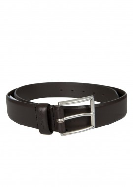 GANT - ΑΝΔΡΙΚΗ ΖΩΝΗ ΔΕΡΜΑΤΙΝΗ CLASSIC LEATHER ΣΚΟΥΡΟ ΚΑΦΕ