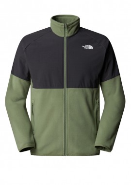 NORTH FACE - ΑΝΔΡΙΚΟ ΦΟΥΤΕΡ ΖΑΚΕΤΑ FLEECE THE NORTH FACE GLACIER HEAVYWEIGHT FULL ZIP ΚΑΝΟΝΙΚΗ ΓΡΑΜΜΗ ΠΡΑΣΙΝΟ/ΑΝΘΡΑΚΙ