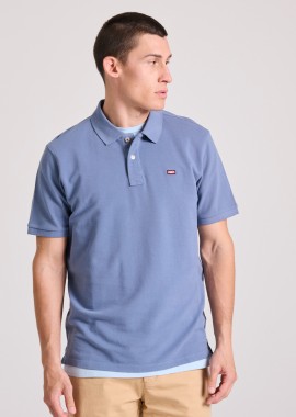 FUNKY BUDDHA - Essential polo μπλούζα με κεντημένο logo