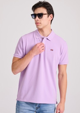 FUNKY BUDDHA - Essential polo μπλούζα με κεντημένο logo