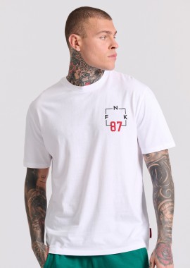 FUNKY BUDDHA - Relaxed fit t-shirt με text artwork τύπωμα στην πλάτη