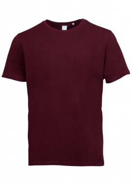gsecret - Αντρικό tshirt λαιμόκοψη κοντό μανίκι. Oversize γραμμή. Basic Collection. ΜΠΟΡΝΤΩ