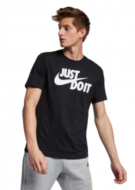 NIKE - NIKE SPORTSWEAR `JUST DO IT` SWOOSH TEE ΜΑΥΡΟ