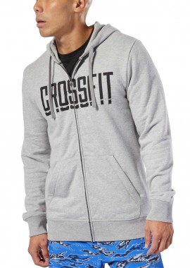 REEBOK SPORT - REEBOK CROSSFIT® ZIP HOODIE ΓΚΡΙ