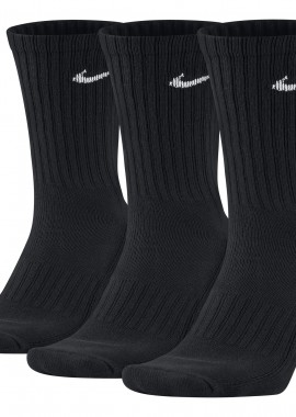 NIKE - UNISEX CUSHION CREW TRAINING SOCK (3 PAIR) ΜΑΥΡΟ