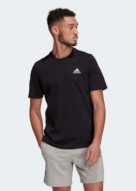 ADIDAS PERFORMANCE - ESSENTIALS EMBROIDERED SMALL LOGO T-SHIRT ΜΑΥΡΟ