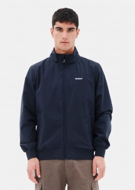 BASEHIT - MEN'S CLASSIC LIGHTWEIGHT BOMBER JACKET ΜΠΛΕ