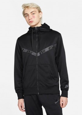 NIKE - NIKE SPORTSWEAR FULL-ZIP HOODIE ΜΑΥΡΟ