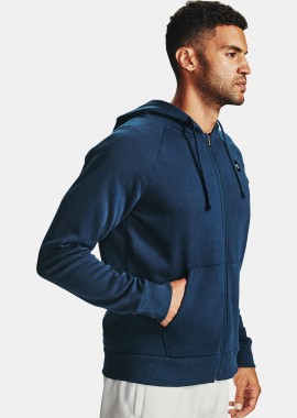 UNDER ARMOUR - UNDER ARMOUR RIVAL FLEECE FULL-ZIP HOODIE ΜΠΛΕ