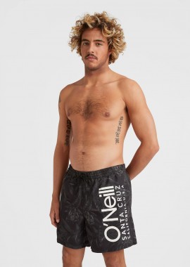 O'NEILL - O'NEILL CALI FLORAL SWIM SHORTS ΜΑΥΡΟ