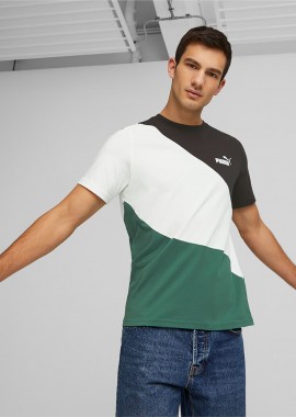 PUMA - PUMA POWER CAT T-SHIRT ΠΡΑΣΙΝΟ