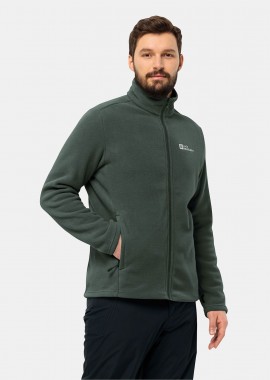 JACK WOLFSKIN - JACK WOLFSKIN WINTERSTEIN FULL-ZIP FLEECE JACKET ΧΑΚΙ