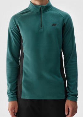 4F - 4F MEN'S THERMA FLEECE HALF-ZIP TOP ΠΡΑΣΙΝΟ