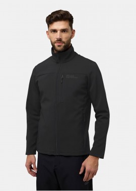 JACK WOLFSKIN - JACK WOLFSKIN WHIRLWIND MEN’S SOFTSHELL JACKET ΜΑΥΡΟ