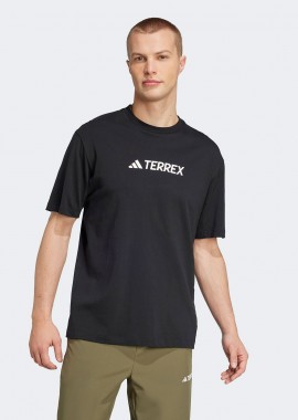ADIDAS PERFORMANCE - ADIDAS TERREX CLASSIC LOGO T-SHIRT ΜΑΥΡΟ